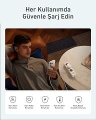 Anker Zolo 30W GaN USB-C Şarj Cihazı - Beyaz - A2698