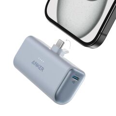 Anker Nano Powerbank 5000 mh 22.5W USB-C- Mavi -A1653