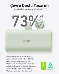 Anker Nano Powerbank 5000 mh 22.5W USB-C- Mavi -A1653