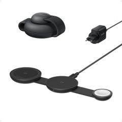 Anker UFO MagGo Kablosuz Şarj Cihazı (3'ü 1 Arada, Katlanabilir Ped) - Siyah - B25M8