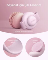 Anker MagGo 3in1 Kablosuz Katlanır Şarj - Pembe - B25M8