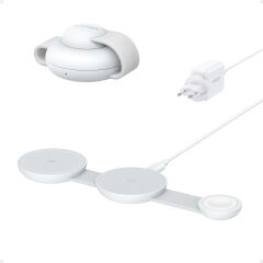 Anker MagGo 3in1 Kablosuz Katlanır Şarj - Beyaz - B25M8