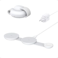 Anker UFO MagGo Kablosuz Şarj Cihazı (3'ü 1 Arada, Katlanabilir Ped) - Beyaz - B25M8