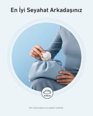 Anker UFO MagGo Kablosuz Şarj Cihazı (3'ü 1 Arada, Katlanabilir Ped) - Beyaz - B25M8