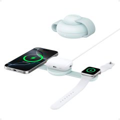 Anker MagGo 3in1 Kablosuz Katlanır Şarj - Yeşil - B25M8