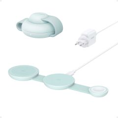 Anker UFO MagGo Kablosuz Şarj Cihazı (3'ü 1 Arada, Katlanabilir Ped) - Yeşil - B25M8