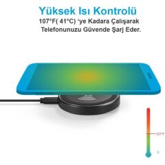 ANKER PowerPort Qi 2.jenerasyon Kablosuz Şarj Cihazı