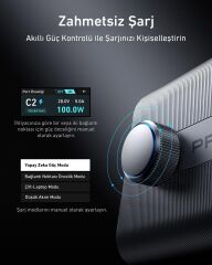 Anker Prime 250W GaN Desktop Şarj Silver-A2345