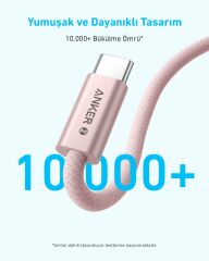 Anker Zolo USB C to C 240W 1m Kablo Beyaz- A8060