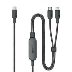 Anker 2’si 1 Arada USB-C'den USB-C’ye Örgülü Kablo (1.2m, 140W) - A8895