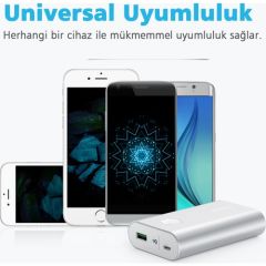 Anker PowerCore+ 10050 mAh QC 3.0 Hızlı Şarj Cihazı - Gümüş