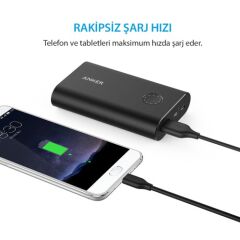 Anker Powerline+ USB-C to USB 3.0 Şarj/Data Kablosu 0.9 Metre - Siyah - Taşıma Çantalı
