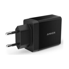 Anker PowerPort 2 Şarj Cihazı + Anker Micro USB Kablo Siyah