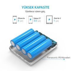 Anker PowerCore 10000 IQ Taşınabilir Şarj Cihazı Beyaz