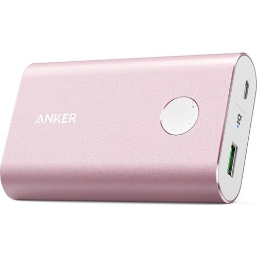 Anker PowerCore+ 10050 mAh QC 3.0 Hızlı Şarj Cihazı - Pembe