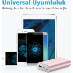 Anker PowerCore+ 10050 mAh QC 3.0 Hızlı Şarj Cihazı - Pembe