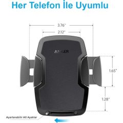 ANKER Araç İçi Cam ve Torpido Üzeri Telefon Tutucu
