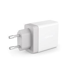 ANKER PowerPort 2 24W Seyahat Şarj Cihazı Beyaz