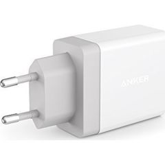 ANKER PowerPort 2 Şarj Cihazı + ANKER Micro USB Kablo Beyaz