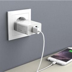 ANKER PowerPort 2 Şarj Cihazı + ANKER Micro USB Kablo Beyaz