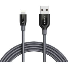 Anker PowerLine+ Lightning 1.8 Metre Apple Lisanslı Kablo - Siyah