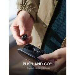Anker Zolo Liberty+ Stereo ANC Bluetooth Kulaklık Graphene Sürücü 48 Saat'e Varan Kullanım - Siyah - Z2010O11 OFP
