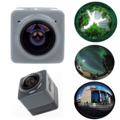 Fonemax 360 Derece Geniş Açılı Panoramik WiFi Aksiyon Kamera (Gri)