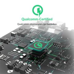 ANKER PowerPort+1 QuickCharge 3.0 Hızlı Şarj Cihazı ve ANKER 0.9 Mt Micro USB Kablo