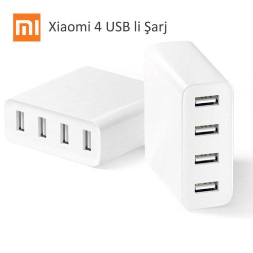Xiaomi Şarj Cihazı USB Adaptör (4 USB Çıkışlı)