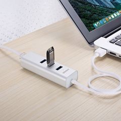 Anker 3-Port USB 3.0 Aluminum HUB with 10/100/1000 Gigabit Ethernet Converter