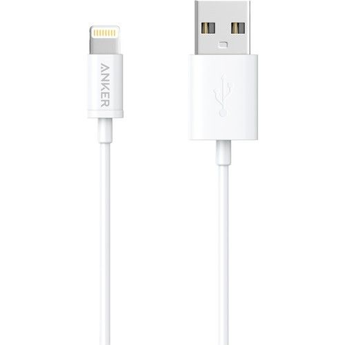 Anker Premium Lightning USB Kablo MFI Lisanslı Beyaz 0.9m - A7101