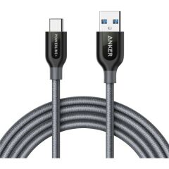 Anker Powerline+ USB 3.0 to USB-C Type-C Şarj/Data 1.8 Metre Gri