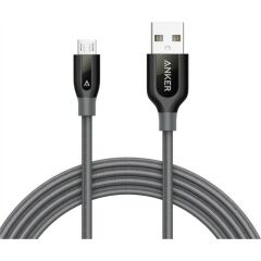 ANKER Powerline+ Micro USB Örgülü  Şarj/Data Kablosu 1.8 Metre- Gri