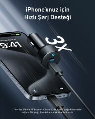 Anker PowerDrive III Araç Şarjı Siyah - A2724