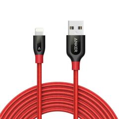 Anker PowerLine + Lightning Kablo 1.8 Metre MFI Lisanslı -Kırmızı