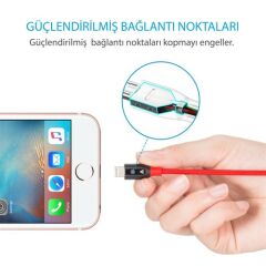 Anker PowerLine + Lightning Kablo 1.8 Metre MFI Lisanslı -Kırmızı