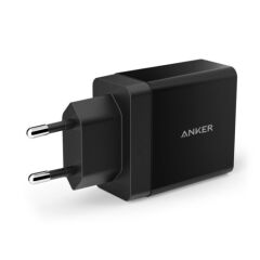 ANKER PowerPort 2 24W Seyahat Şarj Cihazı Siyah