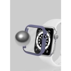 Case 4U Apple Watch Uyumlu 7 Cam Ekran Koruyucu Çerçeveli Kenar Full Koruma Gard 01 45mm