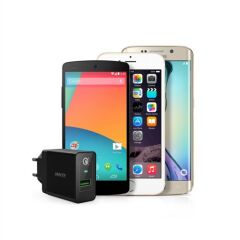 ANKER PowerPort 1 18W QuickCharge 3.0 Hızlı Şarj Seyahat Şarj Cihazı