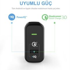 ANKER PowerPort 1 18W QuickCharge 3.0 Hızlı Şarj Seyahat Şarj Cihazı