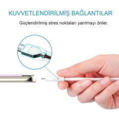 Anker Powerline+ Micro USB Örgülü Şarj/Data Kablosu 1.8 Metre- Beyaz - Taşıma Çantalı