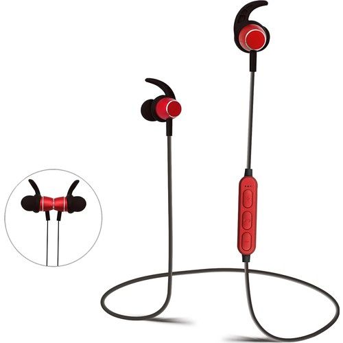 Fonemax Bluetooth Mikrofonlu Spor Kulaklık - K04 - Kırmızı