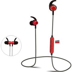 Fonemax Bluetooth Mikrofonlu Spor Kulaklık - K04 - Kırmızı