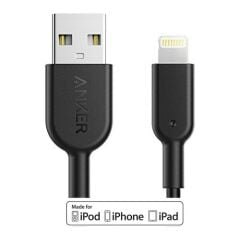 ANKER Powerline II Lightning 0.9 Metre MFI Lisanslı- Siyah