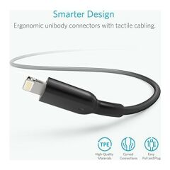 ANKER Powerline II Lightning 0.9 Metre MFI Lisanslı- Siyah