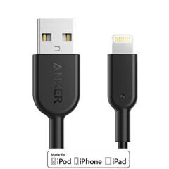 ANKER Powerline II Lightning 3 Metre MFI Lisanslı - Siyah