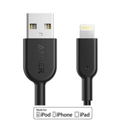 ANKER Powerline II Lightning 1.8 Metre MFI Lisans - Siyah