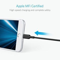 ANKER Powerline II Lightning 1.8 Metre MFI Lisans - Siyah