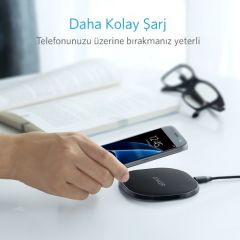 Anker Powerport Wireless 10 Pad 10W Kablosuz Hızlı Şarj Cihazı - A2513