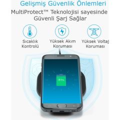 Anker Powerport Wireless 10 Pad 10W Kablosuz Hızlı Şarj Cihazı - A2513